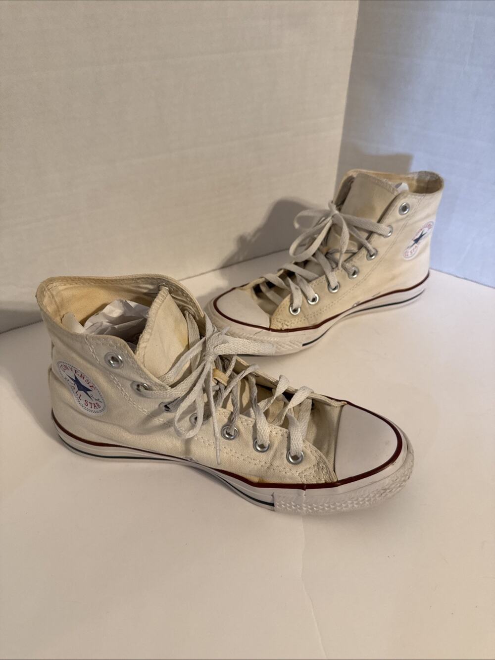 Converse Chuck Taylor All Star High Classic White Men’s 6 Women’s 8 - Picture 1 of 10
